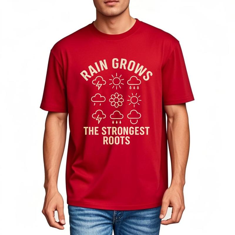 Fashion Summer For Her tshirt Rain Grows The Strongest Roots Short Sleeve Cotton Round Neck Top Tees Brand Teeshirt For Him as the picture6363
Fashion Summer For Her tshirt Rain Grows The Strongest Roots Short Sleeve Cotton Round Neck Top Tees Brand Teeshirt For Him as the picture6363
