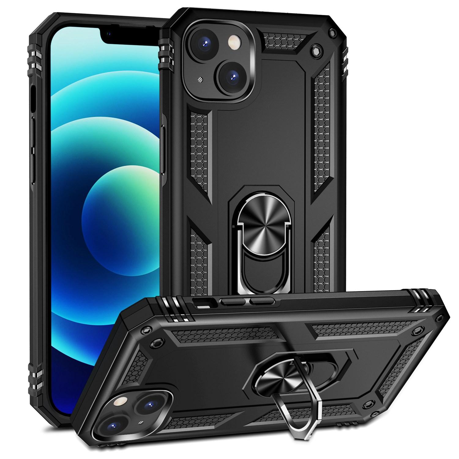 For iPhone 15 Plus Kickstand Phone Case PC+TPU Cover with Built-in Magnetic Holder Metal Sheet Black
For iPhone 15 Plus Kickstand Phone Case PC+TPU Cover with Built-in Magnetic Holder Metal Sheet Black