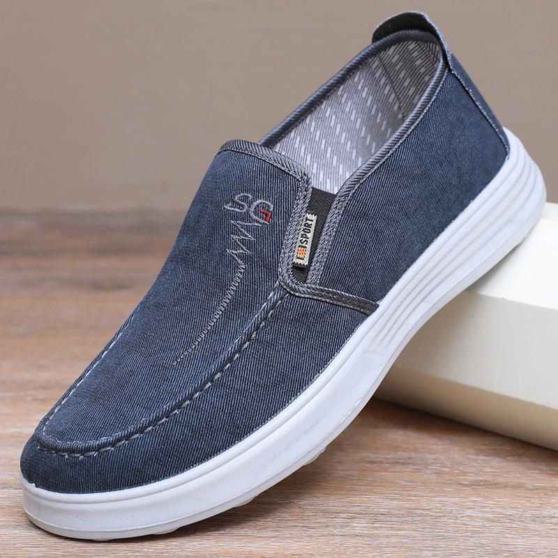 Old Beijing cloth shoes men s shoes 2025 spring new lazy one-pedal canvas shoes men s low-top dad casual shoes 44 синій
Old Beijing cloth shoes men s shoes 2025 spring new lazy one-pedal canvas shoes men s low-top dad casual shoes 44 синій