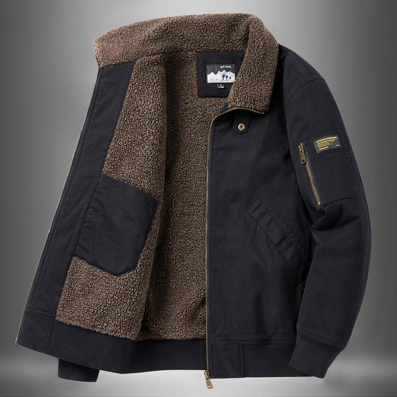 Чоловіча зимова куртка з бавовни та овечої вовни, теплий верхній одяг зі стійкою, з підкладкою з оксамиту 6181 5XL чорний
Чоловіча зимова куртка з бавовни та овечої вовни, теплий верхній одяг зі стійкою, з підкладкою з оксамиту 6181 5XL чорний