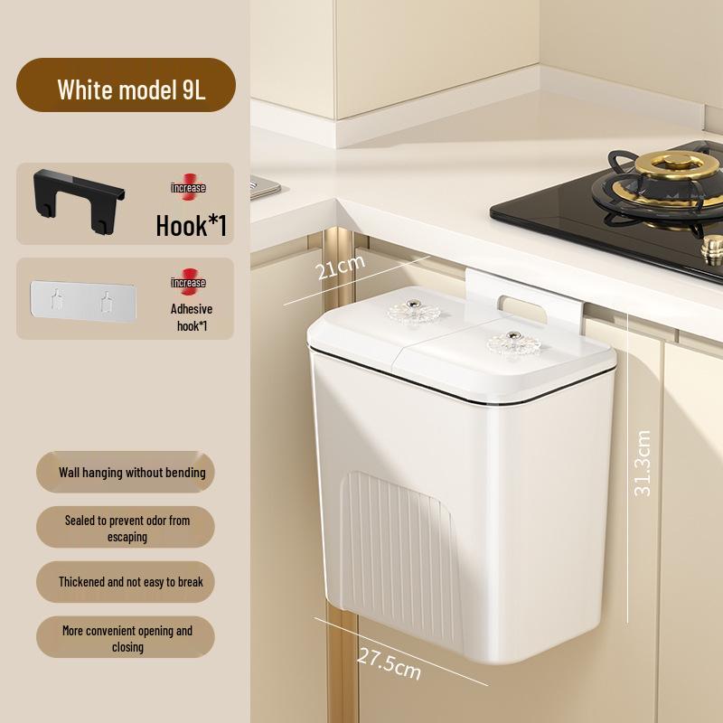 Wall-Mounted Trash Bin: Luxury Style for Kitchen & Bathroom
Wall-Mounted Trash Bin: Luxury Style for Kitchen & Bathroom