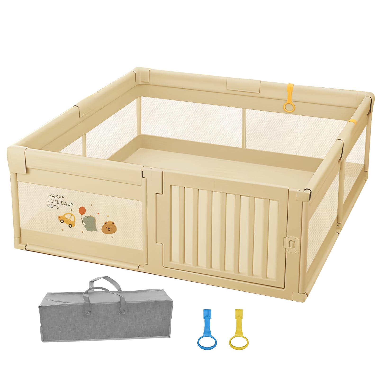 Areden Playpen Fence Baby Fence Розмір 150x180x65 см Легко миється Можна мити та складати Економія місця Підходить для використання в приміщенні та на вулиці Міцний Довговічний бежевий
Areden Playpen Fence Baby Fence Розмір 150x180x65 см Легко миється Можна мити та складати Економія місця Підходить для використання в приміщенні та на вулиці Міцний Довговічний бежевий