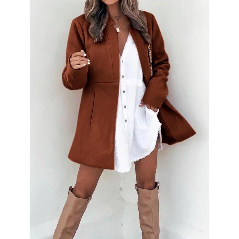 Женская куртка Осень Зима Длинный Приталенный Кардиган Карман Хаки Элегантный Офисный Повседневный Смесовое Шерстяное Пальто для Женщин XS кирпич красный
Женская куртка Осень Зима Длинный Приталенный Кардиган Карман Хаки Элегантный Офисный Повседневный Смесовое Шерстяное Пальто для Женщин XS кирпич красный