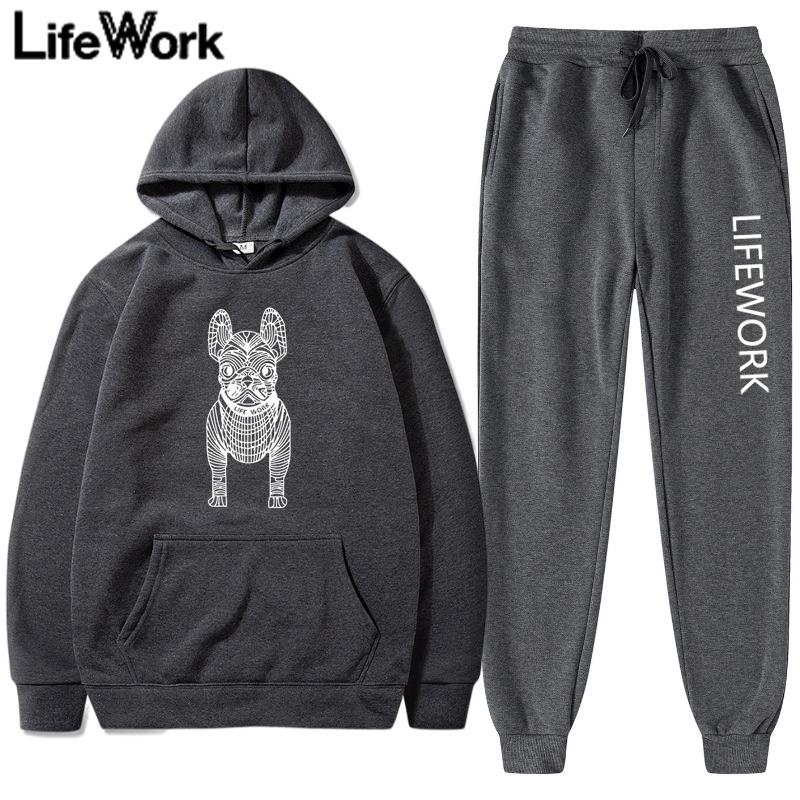 Life Work, мужской и женский комплект из 2 предметов, осенне-зимний новый модный принт, лучшие уличные спортивные толстовки, повседневный уличный комплект с капюшоном
Life Work, мужской и женский комплект из 2 предметов, осенне-зимний новый модный принт, лучшие уличные спортивные толстовки, повседневный уличный комплект с капюшоном
