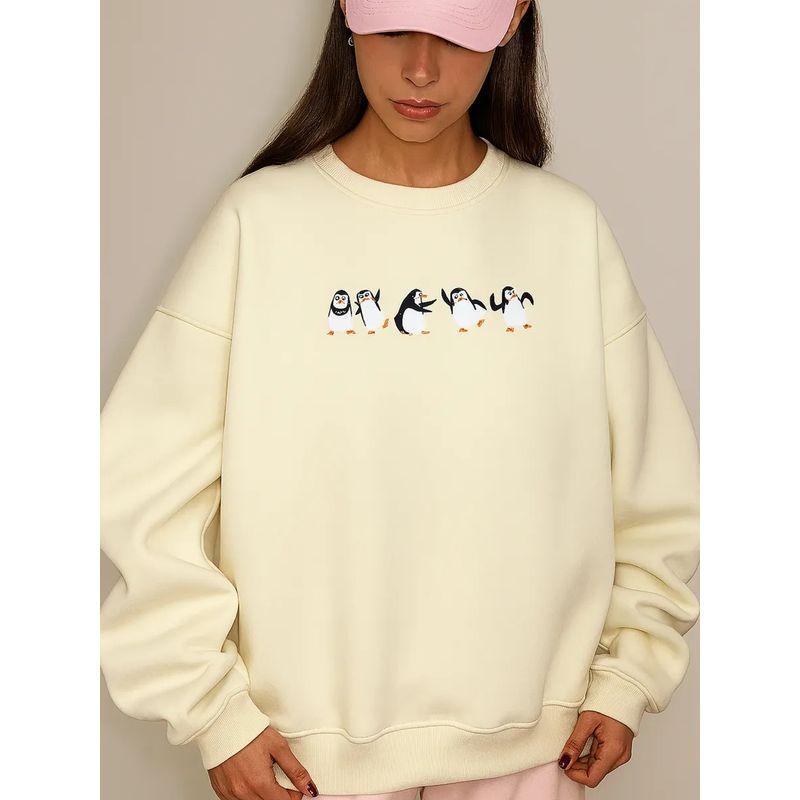 Western Style New Fashion Casual Loose Print round Neck Long sleeve Hoodie Loose round Neck Top Apricot (thin ../thin) 3XL
Western Style New Fashion Casual Loose Print round Neck Long sleeve Hoodie Loose round Neck Top Apricot (thin ../thin) 3XL