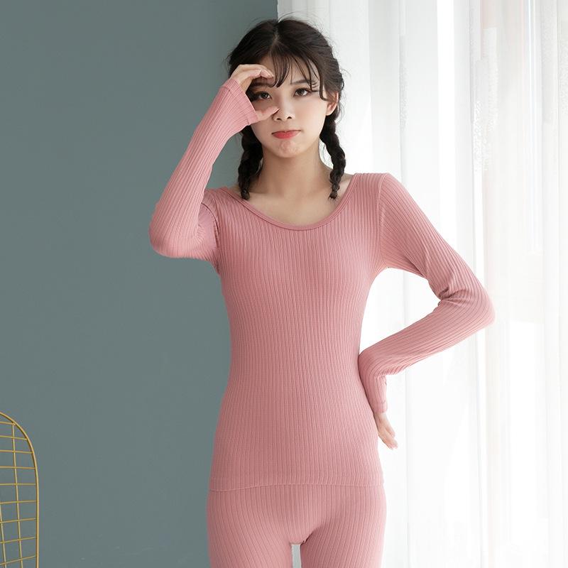 Women s Ribbed Thermal Underwear Set - Seamless Slim Fit with Vertical Stripes, Round Neck, and Autumn Pants One Size
Women s Ribbed Thermal Underwear Set - Seamless Slim Fit with Vertical Stripes, Round Neck, and Autumn Pants One Size