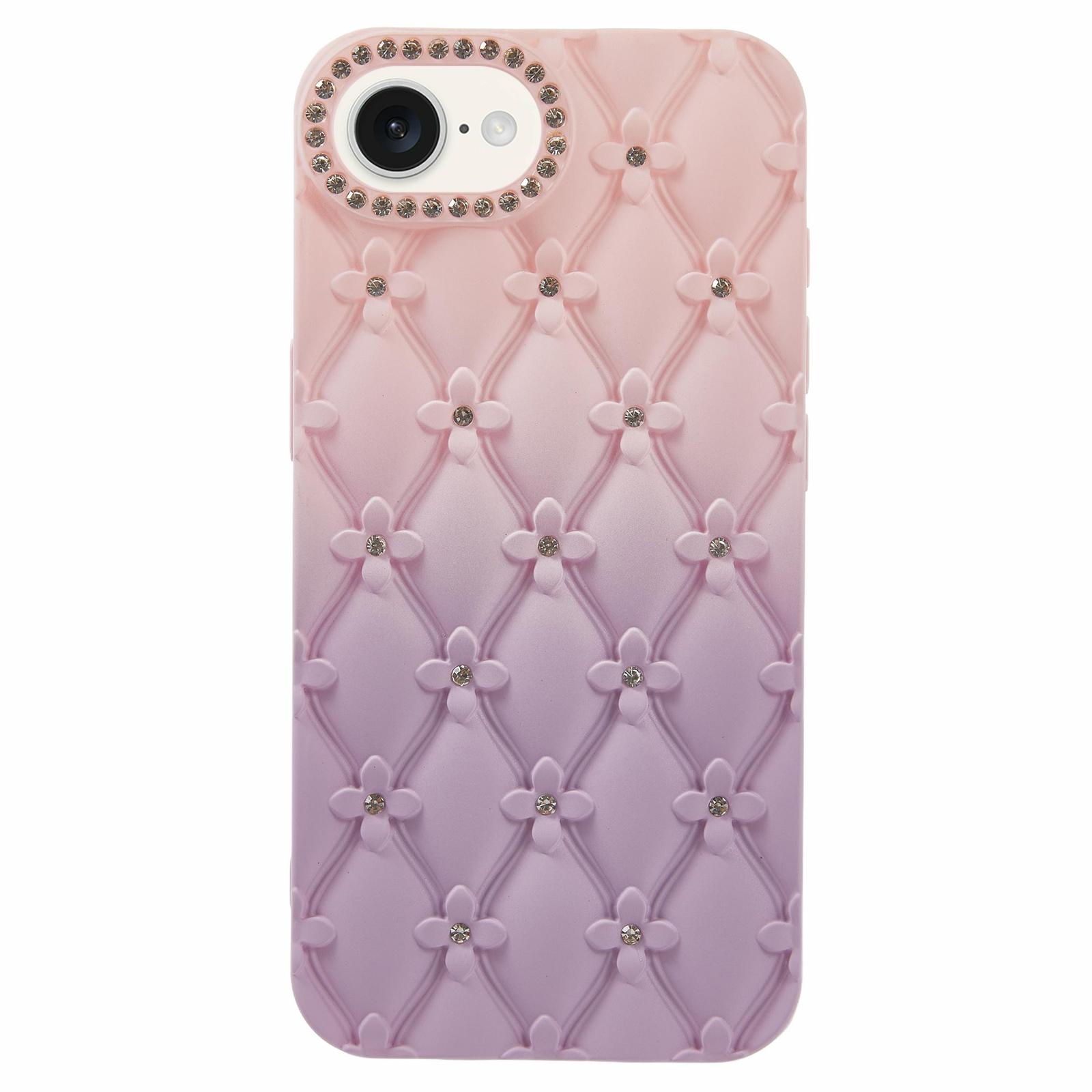 For iPhone 16e Case Rhinestone Decor Rubberized TPU Phone Cover Pink+Purple
For iPhone 16e Case Rhinestone Decor Rubberized TPU Phone Cover Pink+Purple