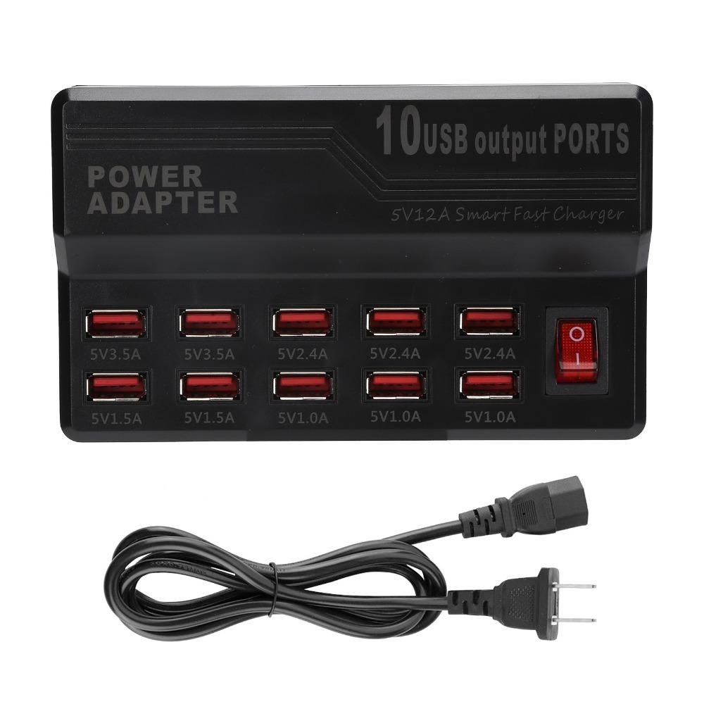 Fast Charging Multi Ports Charger 10-Ports USB Charging Station Universal USB Smart Charger Travel
Fast Charging Multi Ports Charger 10-Ports USB Charging Station Universal USB Smart Charger Travel