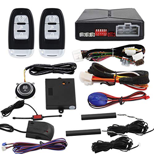 EASYGUARD EC010-MS PKE car Burglar Alarm Passive keyless Entry with Push Button Start & Remote Starter, Microwave Sensor Shock Alarm Warning DC12V
EASYGUARD EC010-MS PKE car Burglar Alarm Passive keyless Entry with Push Button Start & Remote Starter, Microwave Sensor Shock Alarm Warning DC12V