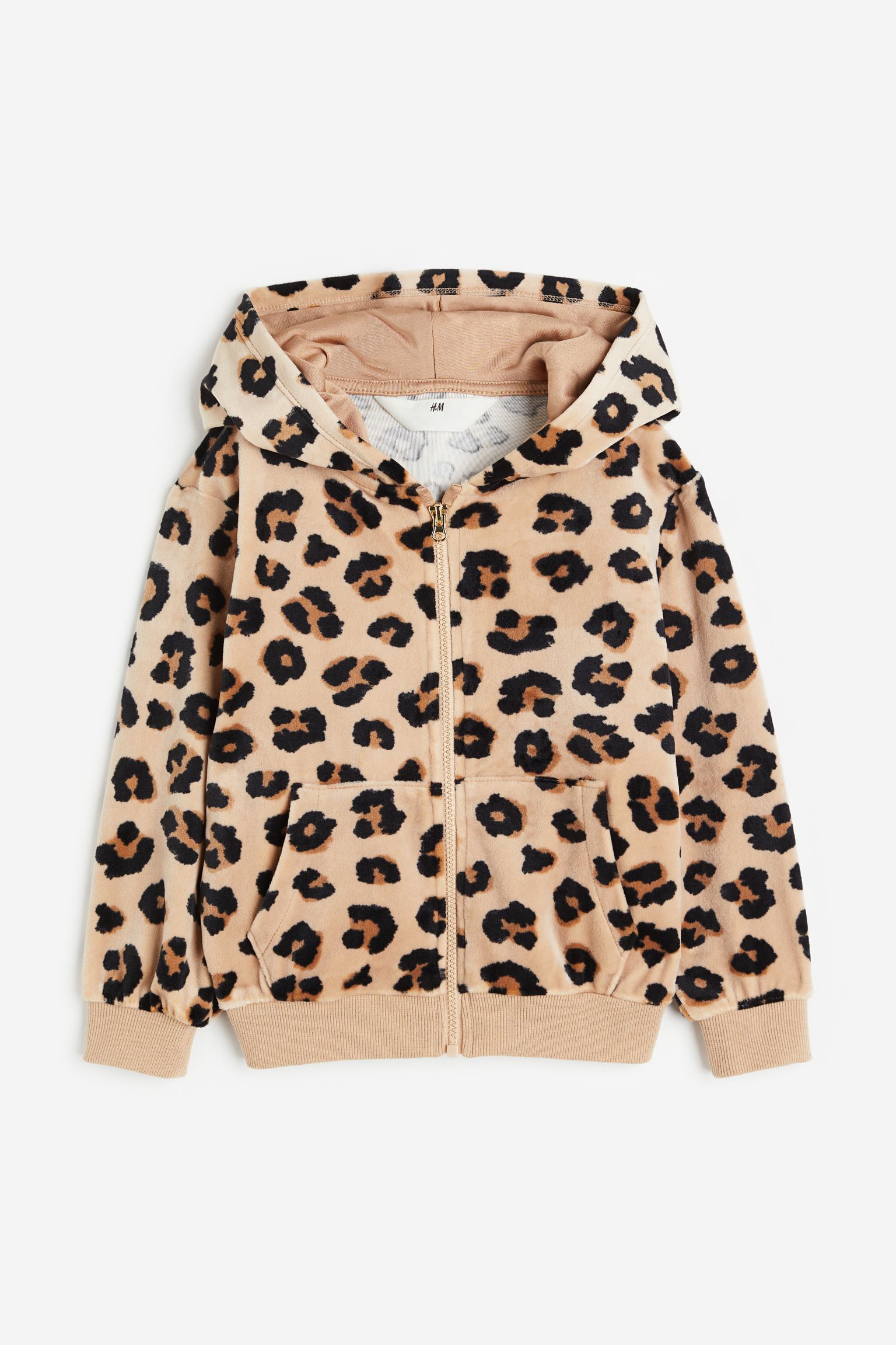 Velour zip-through hoodie
Velour zip-through hoodie