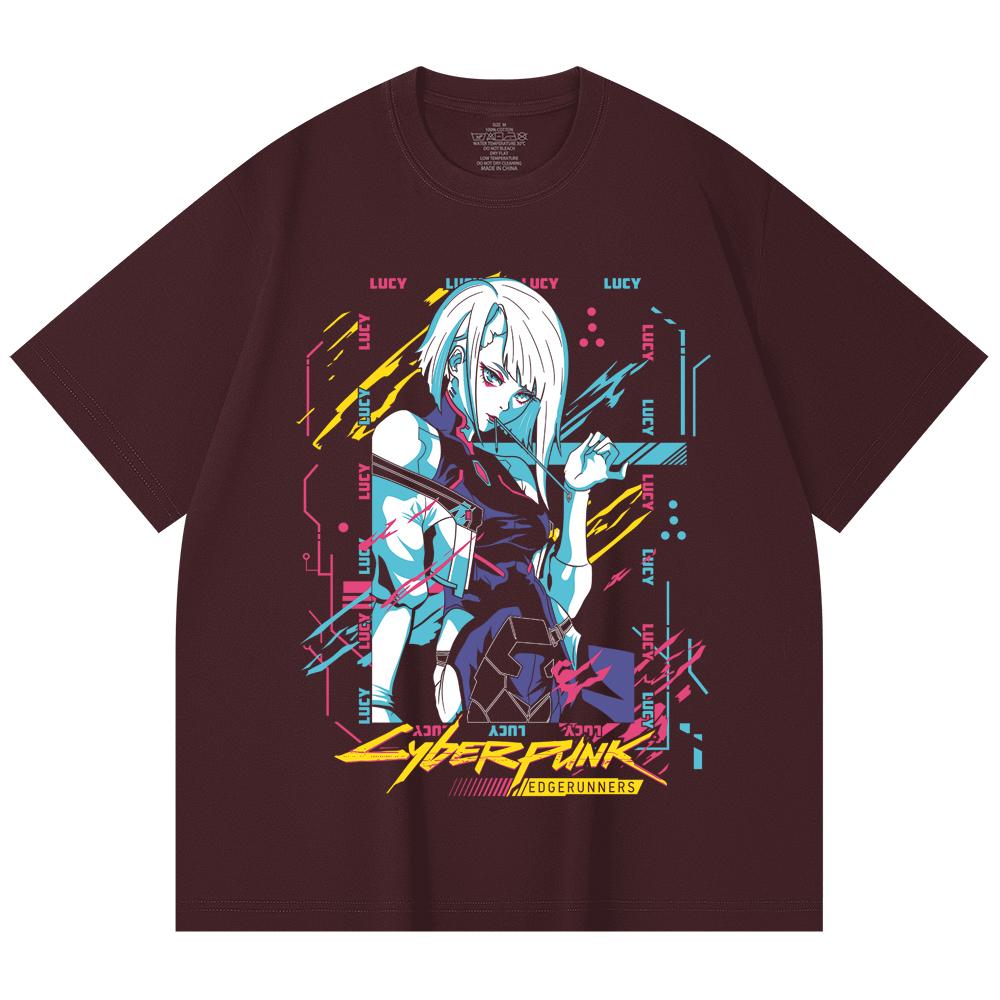 230 Gsm 100% Cotton Cyberpunk Edgerunners V1 Lucy Print Unisex Heavy Cotton T Shirt 2XL вина червоного кольору
230 Gsm 100% Cotton Cyberpunk Edgerunners V1 Lucy Print Unisex Heavy Cotton T Shirt 2XL вина червоного кольору