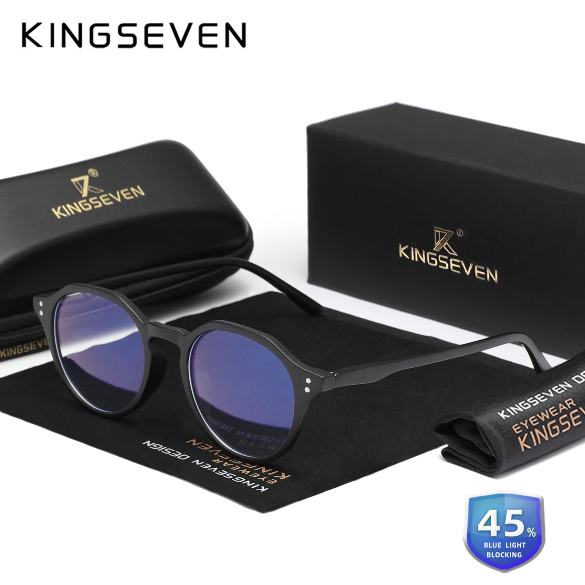 KINGSEVEN Очки с блокировкой синего света для мужчин/женщин, студентов, очки с защитой от синего света, круглая оправа, прозрачные очки чёрный
KINGSEVEN Очки с блокировкой синего света для мужчин/женщин, студентов, очки с защитой от синего света, круглая оправа, прозрачные очки чёрный