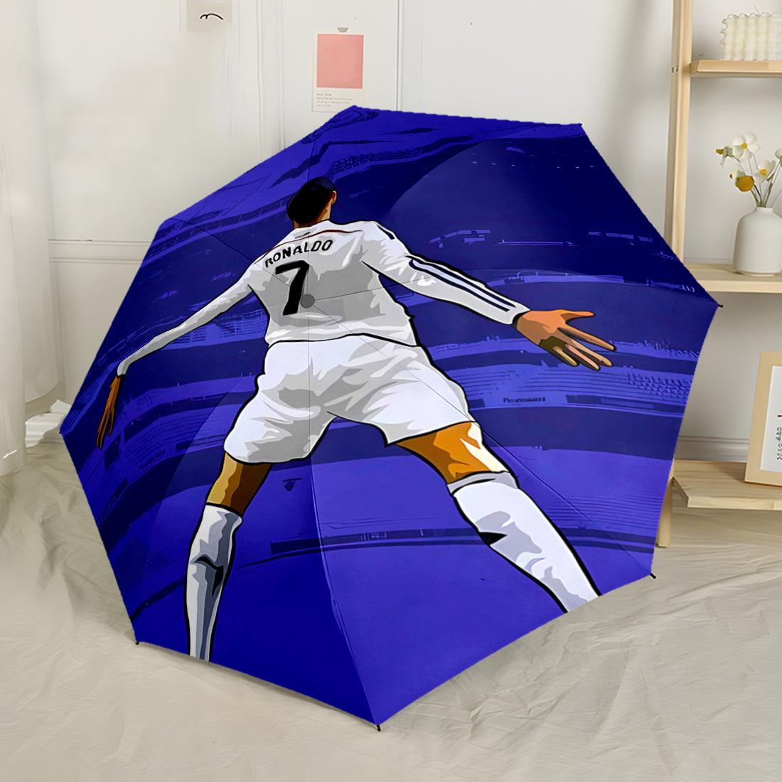 Ronaldo s 7 logo Iconic Number Seven Portable Automatic Umbrella Compact 8-Rib Lightweight Sturdy Construction Durable Everyday Carry Umbrella
Ronaldo s 7 logo Iconic Number Seven Portable Automatic Umbrella Compact 8-Rib Lightweight Sturdy Construction Durable Everyday Carry Umbrella