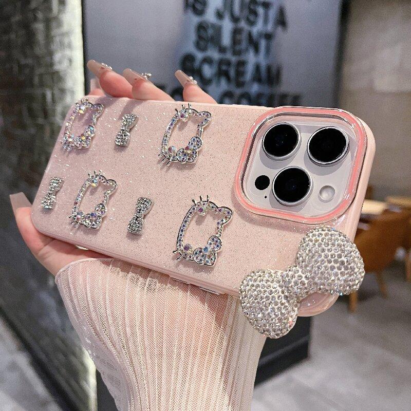 Premium Sense Flash Diamond Bow Kitty Cat Suitable for Apple 16pro Mobile Phone Case Iphone15 Silicone 14 New Model iphone16
Premium Sense Flash Diamond Bow Kitty Cat Suitable for Apple 16pro Mobile Phone Case Iphone15 Silicone 14 New Model iphone16