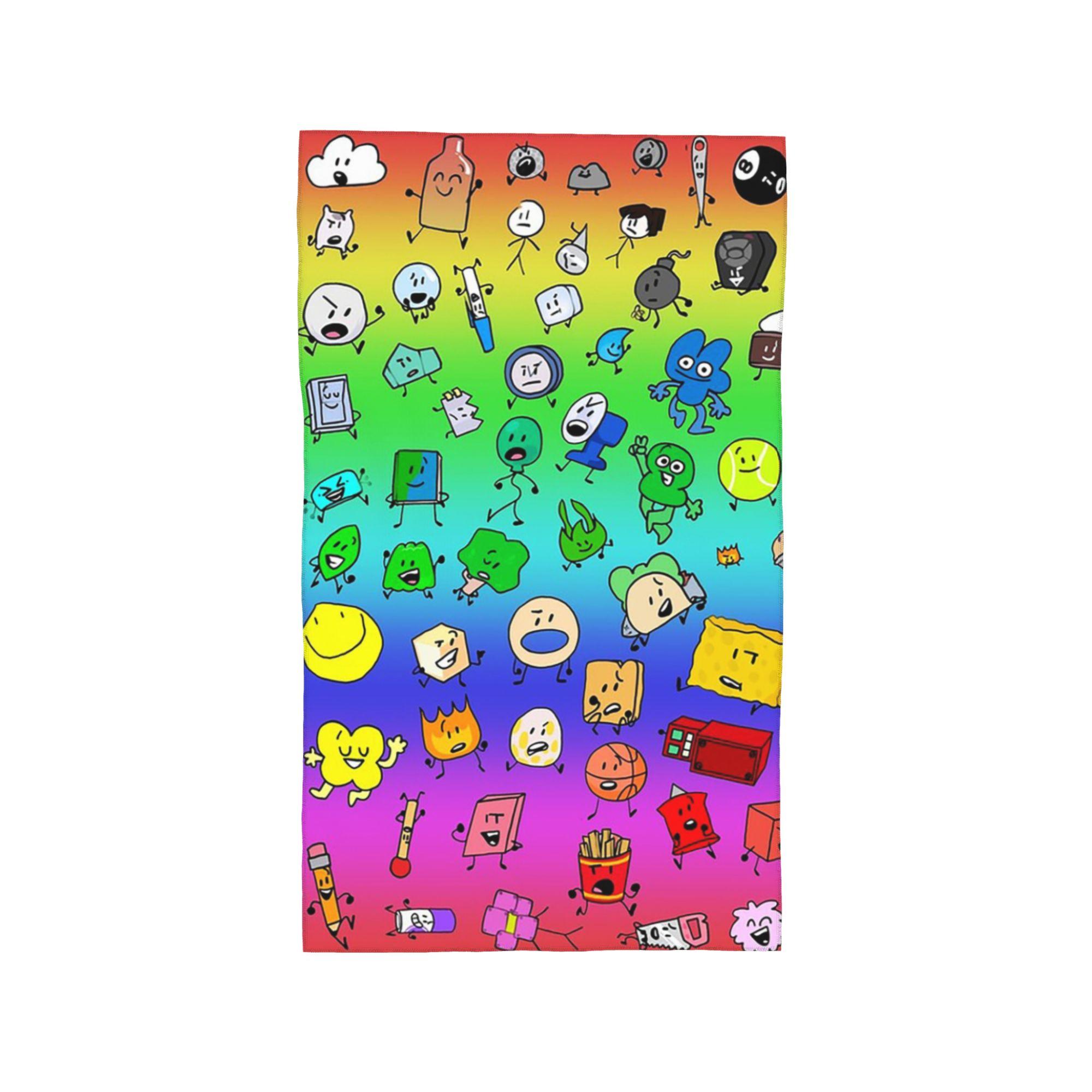 BFDI Inanimate Insanity All Character Soft Face Towel Quick Dry Pool Bath Cotton Towels Breathable W30*H60(CM)
BFDI Inanimate Insanity All Character Soft Face Towel Quick Dry Pool Bath Cotton Towels Breathable W30*H60(CM)