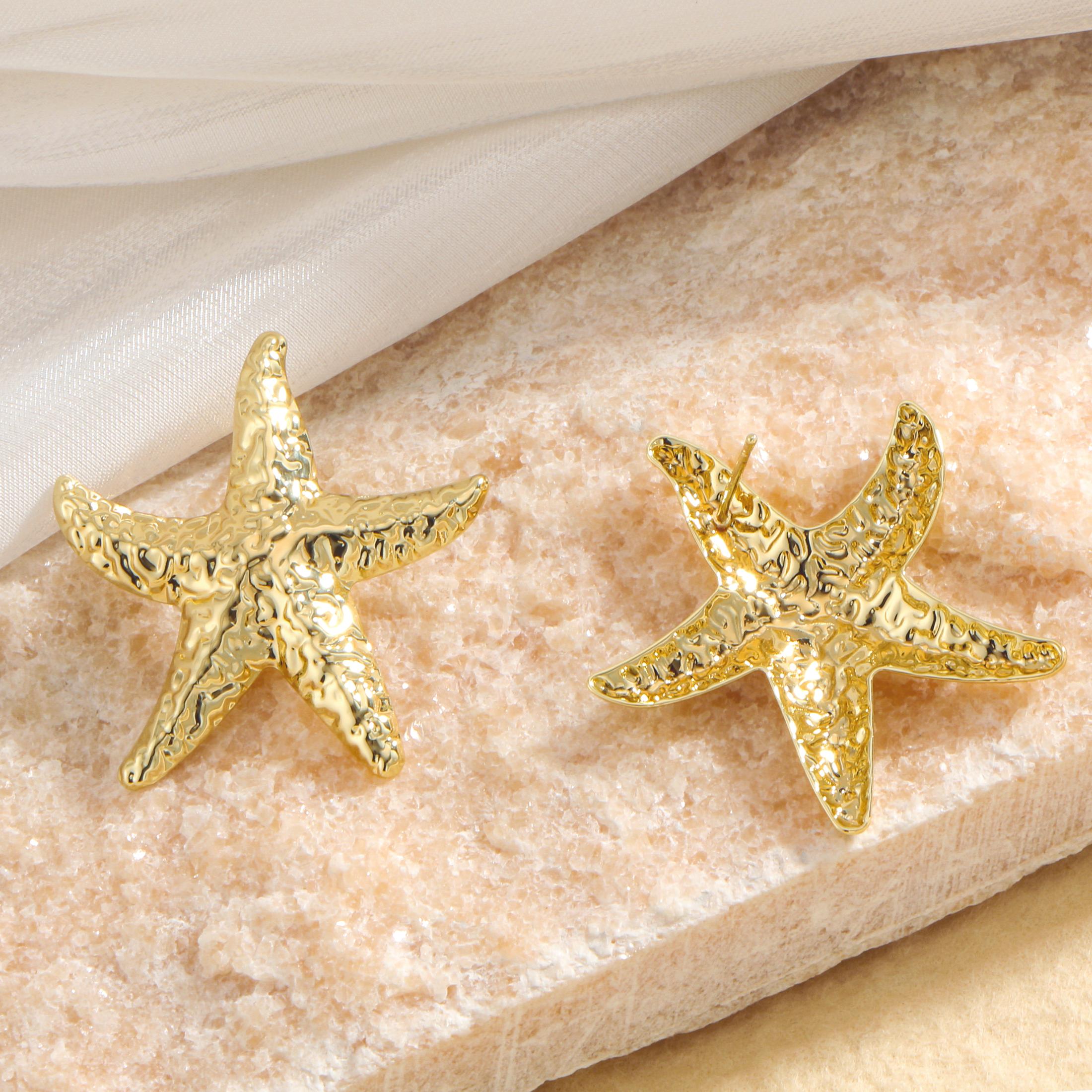 Golden Textured Starfish Stud Earrings for Women Ocean Statement Beach Jewelry Gift GOLD золотистий
Golden Textured Starfish Stud Earrings for Women Ocean Statement Beach Jewelry Gift GOLD золотистий