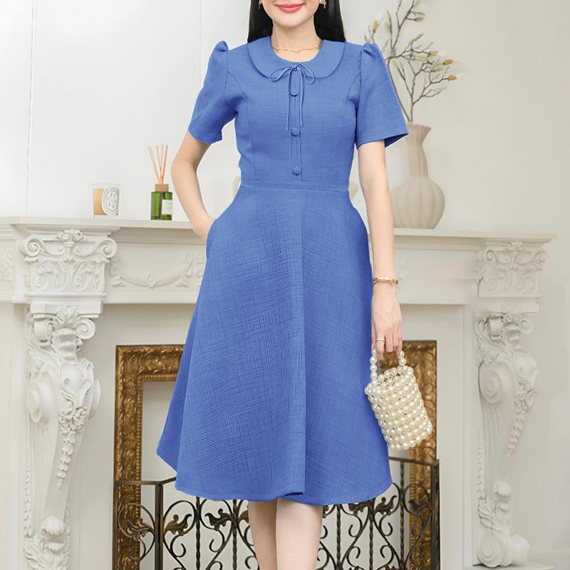 ZANZEA Женское повседневное летнее платье с коротким рукавом и кукольным воротником XL синий
ZANZEA Женское повседневное летнее платье с коротким рукавом и кукольным воротником XL синий