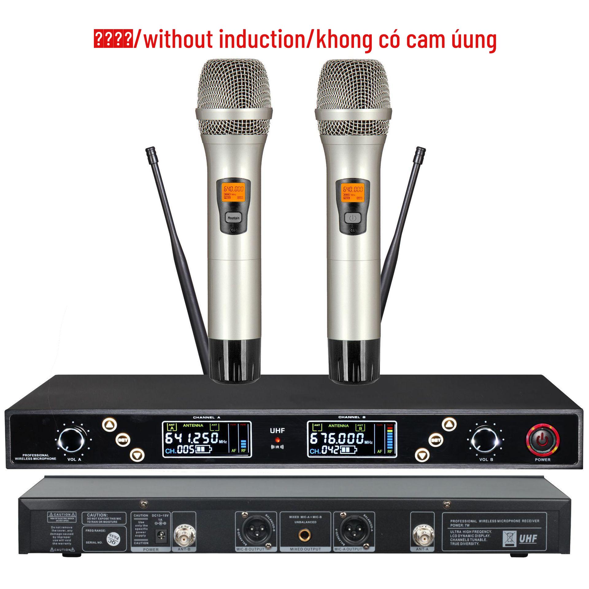High-End U-Band Infrared Wireless Microphone Set with Lavalier and Headset CB7688 Host
High-End U-Band Infrared Wireless Microphone Set with Lavalier and Headset CB7688 Host