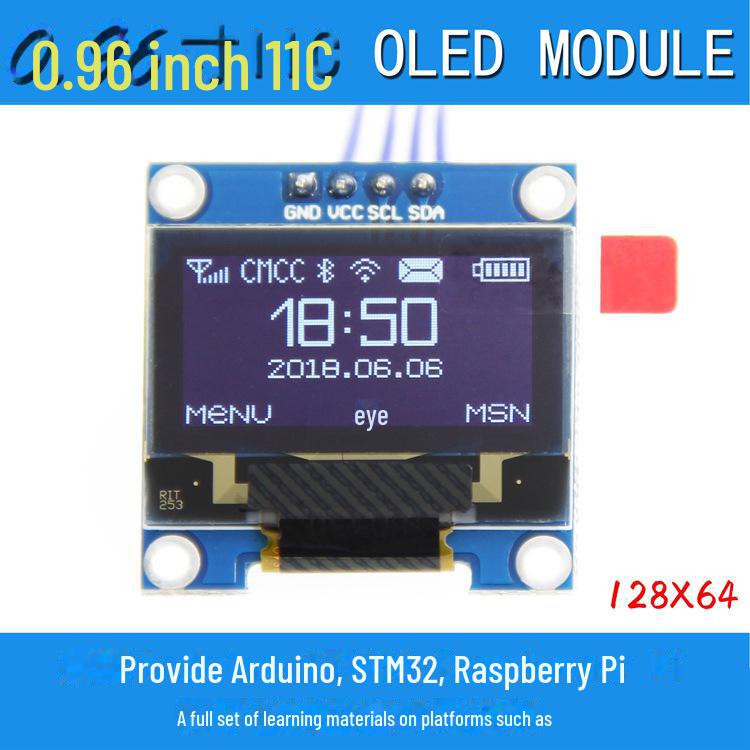 Модуль OLED-дисплея 0,96 дюйма, 128x64 LCD, сумісний з UNO та Raspberry, біле світло G 4P 4-Pin IIC
Модуль OLED-дисплея 0,96 дюйма, 128x64 LCD, сумісний з UNO та Raspberry, біле світло G 4P 4-Pin IIC