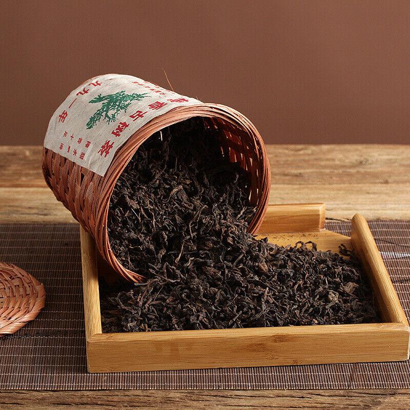 Чай Юньнань Пуэр Чжан Сян Пуэр из древнего дерева рассыпной спелый в корзине 300г