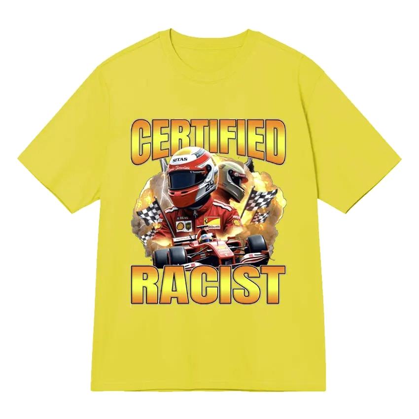 Professional Certified Racist Racing Meme T-Shirt Women Fashion Short Sleeve T-shirts Casual Soft Women Daily Wear Clothing XL жовтий
Professional Certified Racist Racing Meme T-Shirt Women Fashion Short Sleeve T-shirts Casual Soft Women Daily Wear Clothing XL жовтий