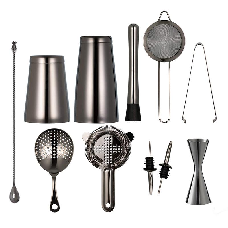 Cocktail Shaker Bar Set: Weighted Boston Shakers, Bar Strainer Set,Jigger, Muddler, Pineapple Bar spoon, Ice Tong,Pourers
Cocktail Shaker Bar Set: Weighted Boston Shakers, Bar Strainer Set,Jigger, Muddler, Pineapple Bar spoon, Ice Tong,Pourers