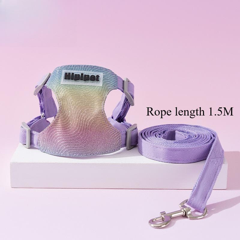 Adjustment Dog Vest Harness Leash Set Puppy Escape Proof Chest Strap Small Breed Dog Harness Walking Outdoor Cats Supplies S фіолетовий
Adjustment Dog Vest Harness Leash Set Puppy Escape Proof Chest Strap Small Breed Dog Harness Walking Outdoor Cats Supplies S фіолетовий
