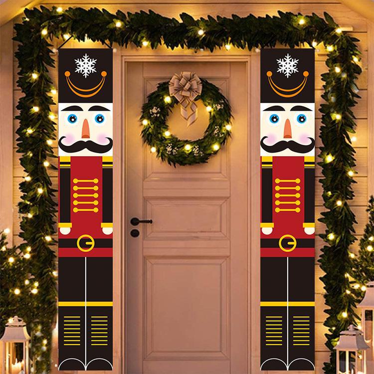 Рождественский куплет с изображением солдата-щелкунчика 2024 года - настраиваемый декор крыльца 100D polyester fabric. A2
Рождественский куплет с изображением солдата-щелкунчика 2024 года - настраиваемый декор крыльца 100D polyester fabric. A2