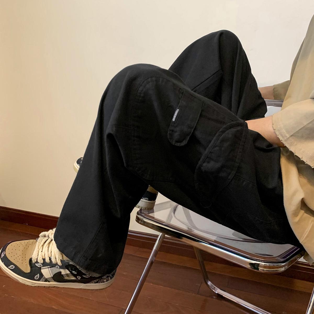 Мужские летние брюки карго цвета милитари - Тонкие прямого кроя, в японском стиле ситибой, ретро американский уличный скейтборд дизайн L
Мужские летние брюки карго цвета милитари - Тонкие прямого кроя, в японском стиле ситибой, ретро американский уличный скейтборд дизайн L