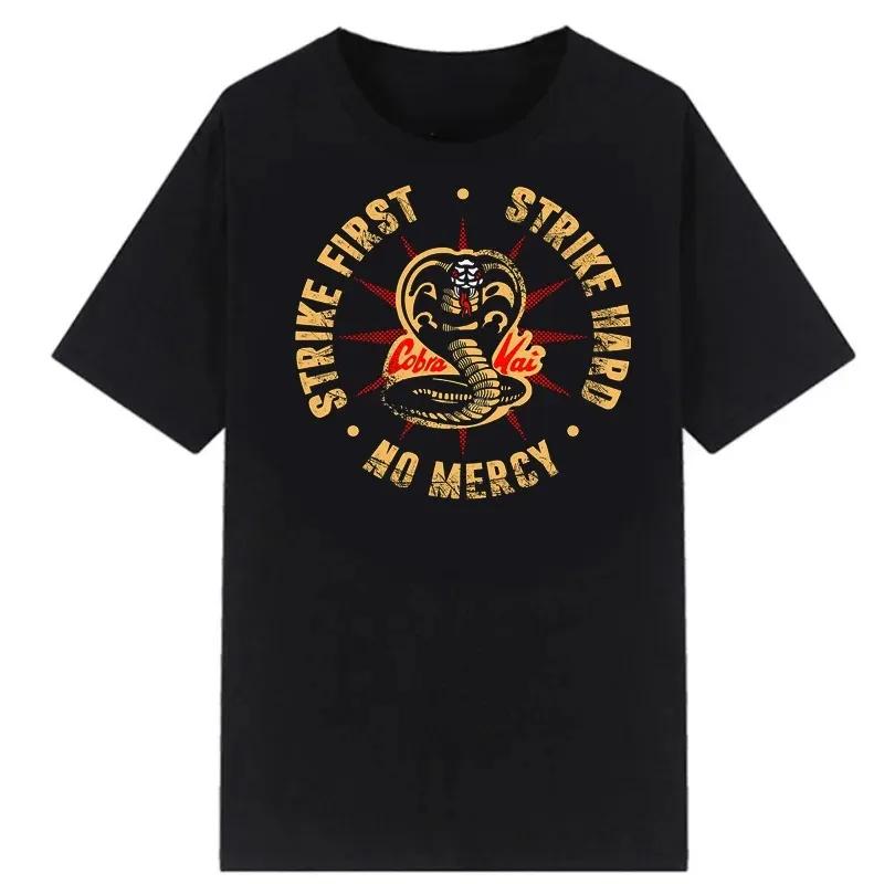 Модные мужские футболки Cobra Kai The Karate Kid Мужская футболка Hombre Fashion Tops Karate Kid Strike First Strike Hard No Mercy Masculinas L
Модные мужские футболки Cobra Kai The Karate Kid Мужская футболка Hombre Fashion Tops Karate Kid Strike First Strike Hard No Mercy Masculinas L