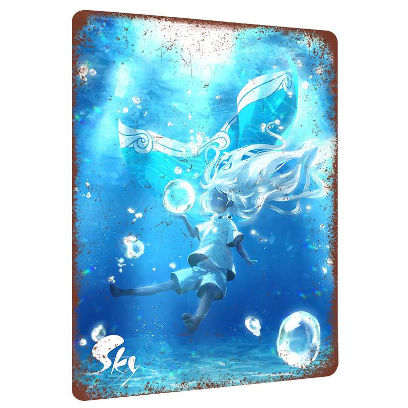 Deep Sea Girl with Light Bubbles Art Metal Tin Sign Home Wall Decor Anime Game Peripheral Gift 20x30cm(7.8x11.8inch)
Deep Sea Girl with Light Bubbles Art Metal Tin Sign Home Wall Decor Anime Game Peripheral Gift 20x30cm(7.8x11.8inch)
