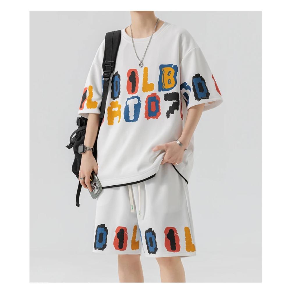 Летняя уличная городская модная футболка, повседневные шорты для пляжа, мужской комплект с коротким рукавом, мужские повседневные комплекты из 2 предметов с 3D-печатью букв 6XL
Летняя уличная городская модная футболка, повседневные шорты для пляжа, мужской комплект с коротким рукавом, мужские повседневные комплекты из 2 предметов с 3D-печатью букв 6XL