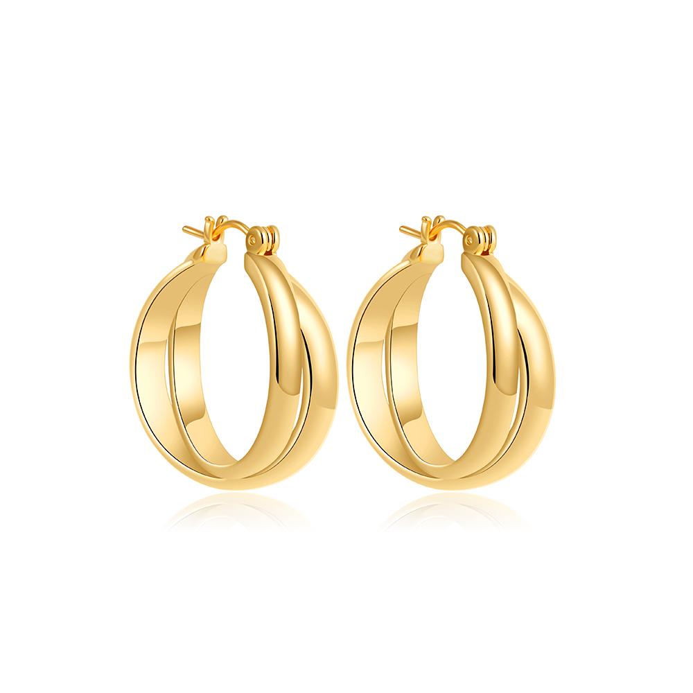 Fashion Mixed Color Double Circle Hoop Earrings for Women Vintage Gold&Copper Plated Twist Knot Hoops Statement Zircon Gifts
Fashion Mixed Color Double Circle Hoop Earrings for Women Vintage Gold&Copper Plated Twist Knot Hoops Statement Zircon Gifts