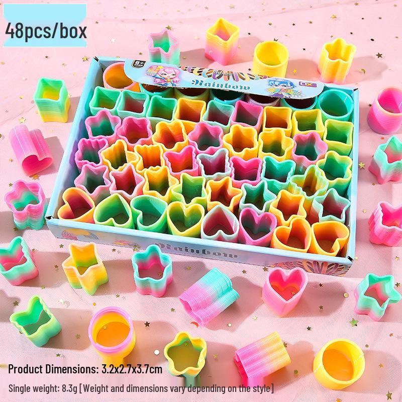 Creative Mini Rainbow Ring Educational Toy for Students - Irregular Shape Spring Coil Irregular Rainbow Ring - 1 Piece
Creative Mini Rainbow Ring Educational Toy for Students - Irregular Shape Spring Coil Irregular Rainbow Ring - 1 Piece