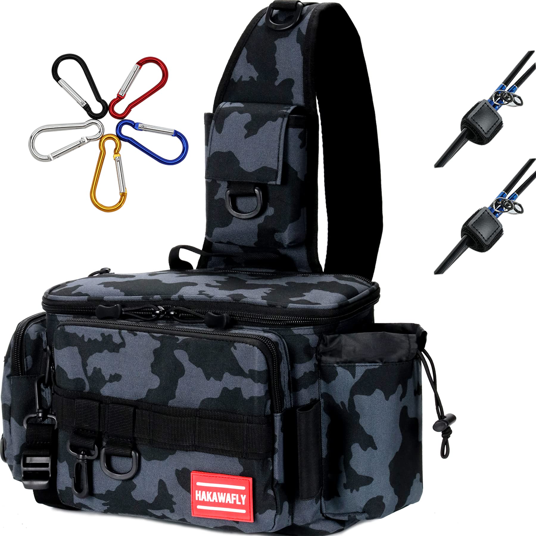 HAKAWAFLY Fishing Bag Wide Mouth Fishing Bag 5WAY Tackle Bag Large Capacity One Shoulder Bag Multifunctional Langan Bag Waterproof Fishing Bag
HAKAWAFLY Fishing Bag Wide Mouth Fishing Bag 5WAY Tackle Bag Large Capacity One Shoulder Bag Multifunctional Langan Bag Waterproof Fishing Bag
