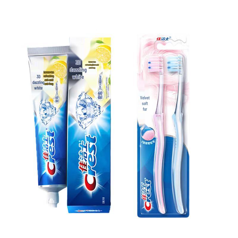 Crest 3D White Lemon Tea Fresh Toothpaste & Toothbrush Set
Crest 3D White Lemon Tea Fresh Toothpaste & Toothbrush Set