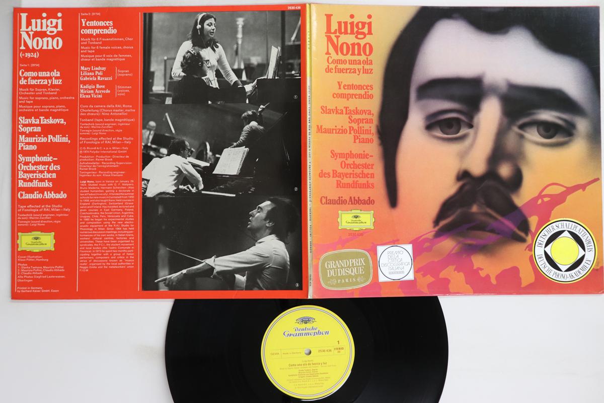 LP Record CLAUDIO ABBADO, SYMPHONIE ORCHESTER - Nono Como Una Ola De Fuerza Y Luz / 2530436 DEUTSCHE GRAMMO 1974 Germany Classical Used
LP Record CLAUDIO ABBADO, SYMPHONIE ORCHESTER - Nono Como Una Ola De Fuerza Y Luz / 2530436 DEUTSCHE GRAMMO 1974 Germany Classical Used