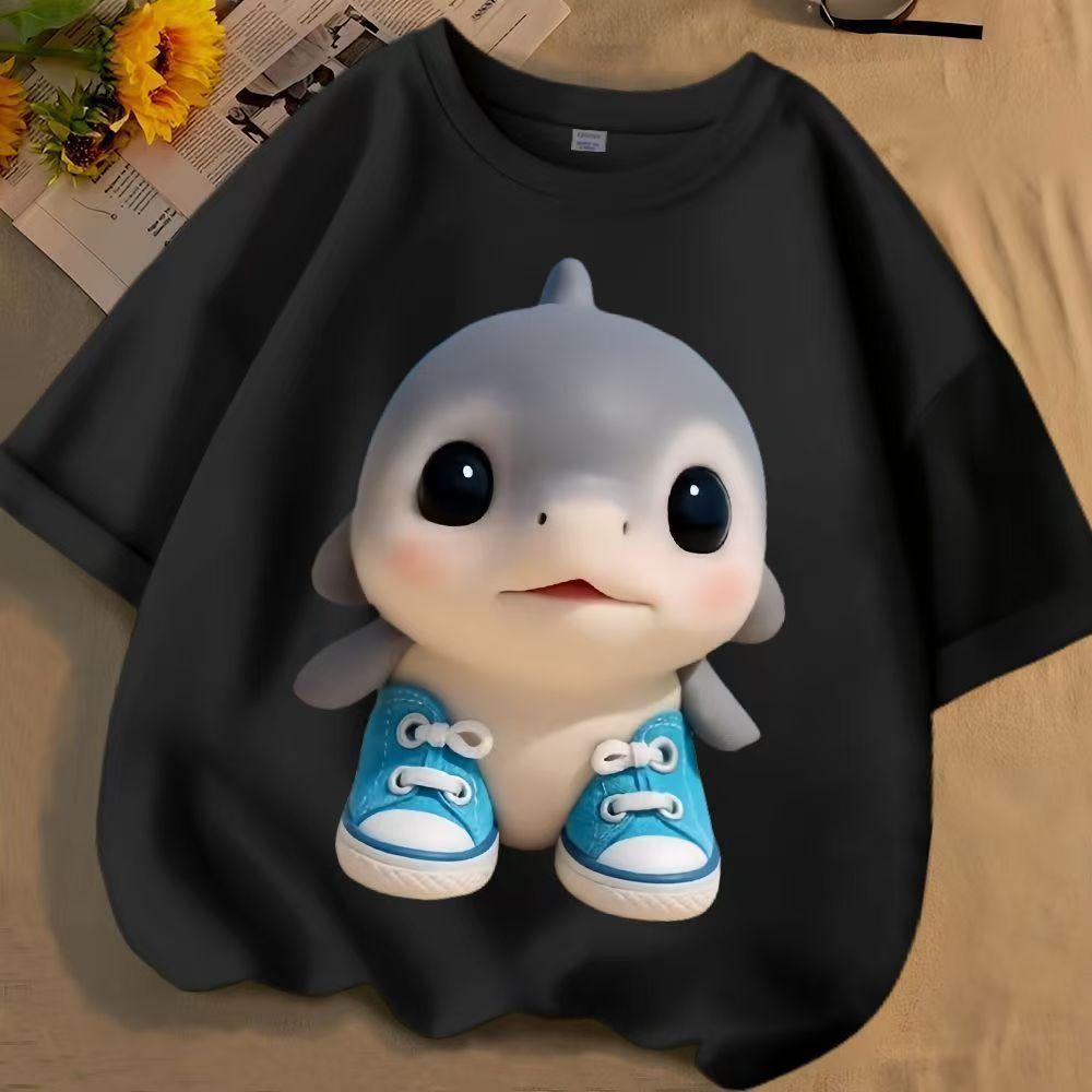 Веселая футболка с акулой, лидер продаж, топ для детей 2-14 лет, для мальчиков и девочек, повседневная спортивная футболка с круглым вырезом для улицы 90 чёрный
Веселая футболка с акулой, лидер продаж, топ для детей 2-14 лет, для мальчиков и девочек, повседневная спортивная футболка с круглым вырезом для улицы 90 чёрный