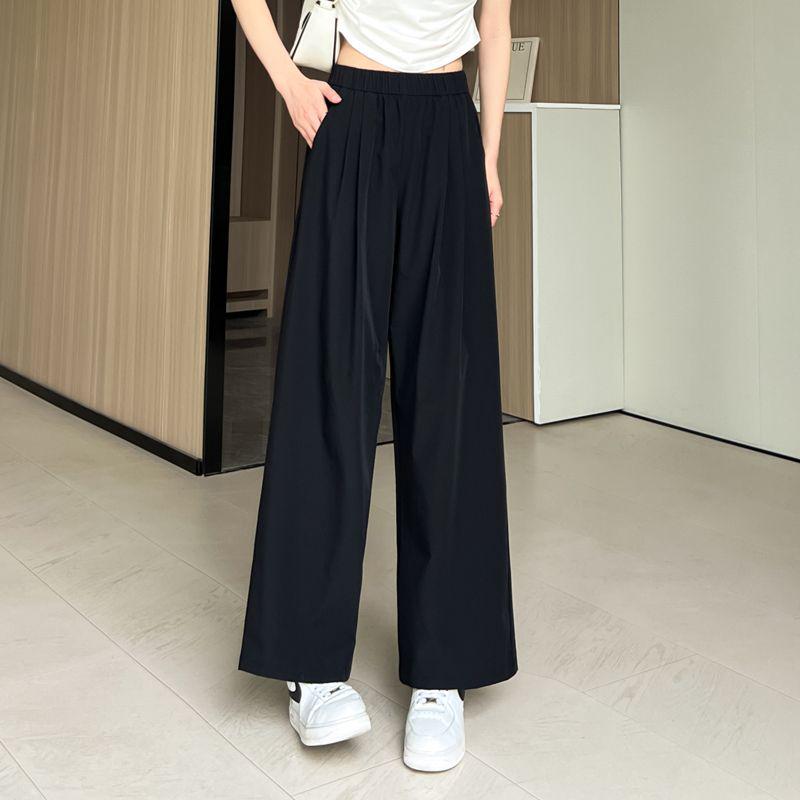 Spring/Summer Korean Plus Size Wide Leg Slimming Pants for Women - Casual, Loose, Cropped XL 130-150 lbs
Spring/Summer Korean Plus Size Wide Leg Slimming Pants for Women - Casual, Loose, Cropped XL 130-150 lbs
