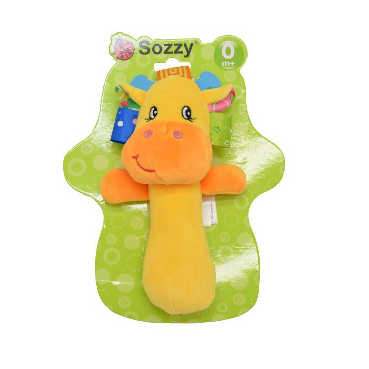 SOZZY Детская плюшевая погремушка-шейкер с BB-звуком для раннего развития младенцев
SOZZY Детская плюшевая погремушка-шейкер с BB-звуком для раннего развития младенцев
