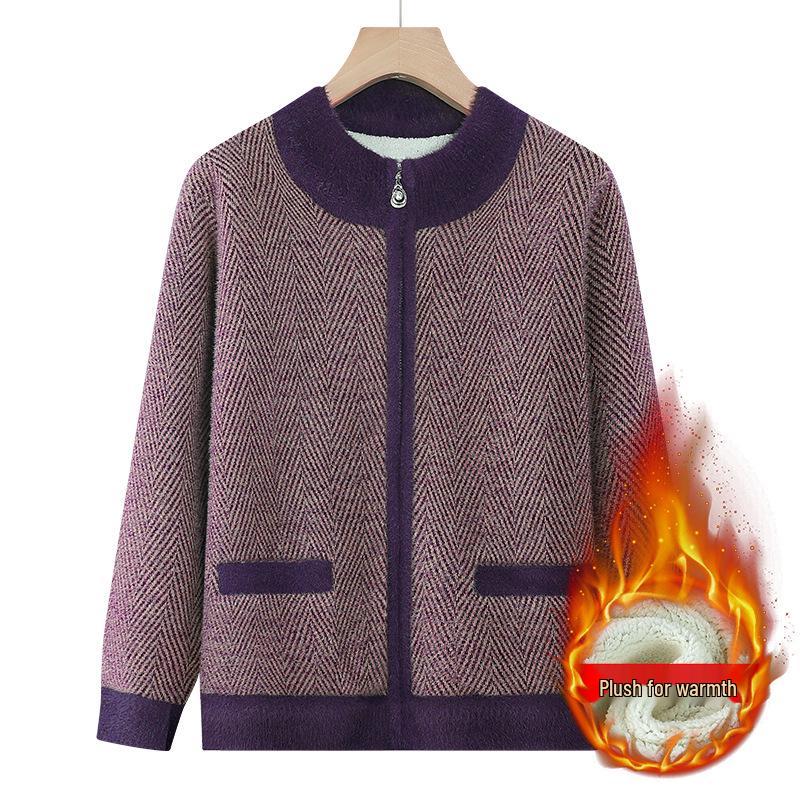Grandma s Plus Velvet Cardigan: Warm Winter Knit Sweater for Moms and Elderly Women 5XL (150-175 Jin)
Grandma s Plus Velvet Cardigan: Warm Winter Knit Sweater for Moms and Elderly Women 5XL (150-175 Jin)