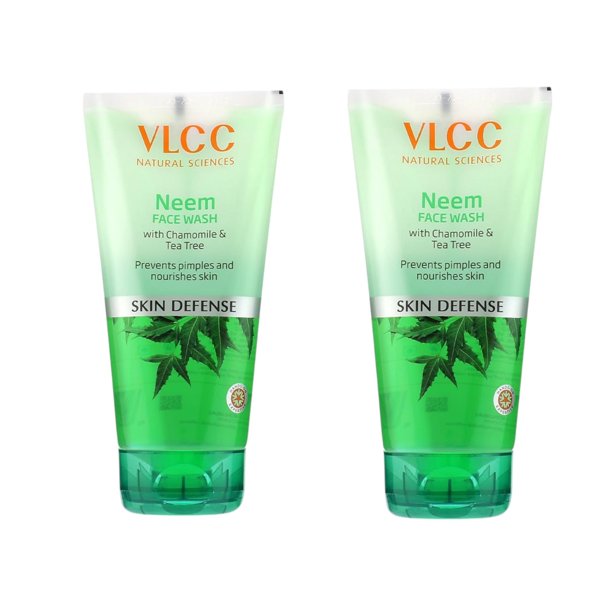 VLCC Neem Face Wash 150ml X 2 Pack Natural Acne Control Cleanser With Chamomile Tea Tree
VLCC Neem Face Wash 150ml X 2 Pack Natural Acne Control Cleanser With Chamomile Tea Tree