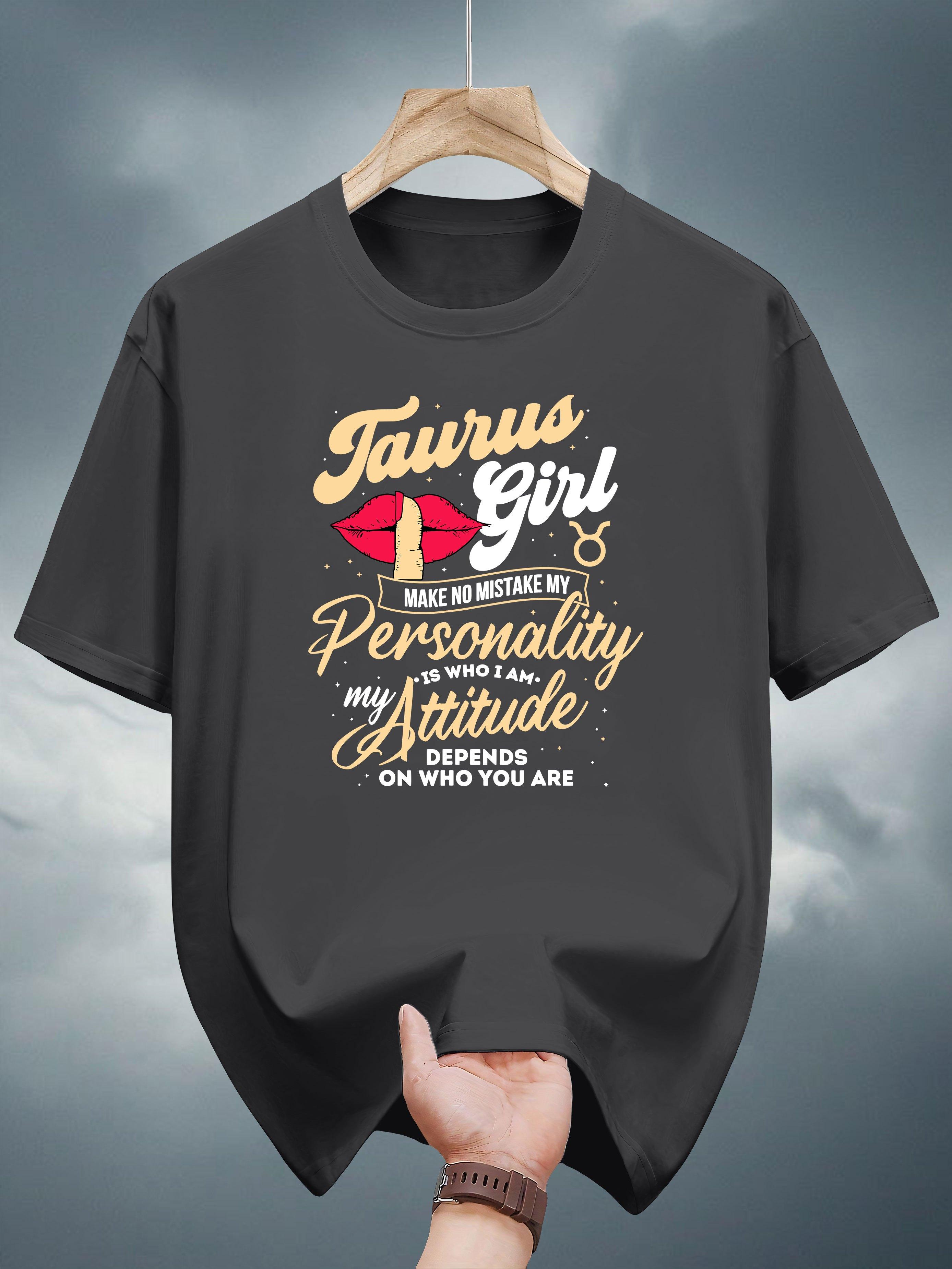 200g 100% Cotton T-shirt - Black Casual Short Sleeve Round Neck Tee with Taurus Girl Graphic Print S
200g 100% Cotton T-shirt - Black Casual Short Sleeve Round Neck Tee with Taurus Girl Graphic Print S