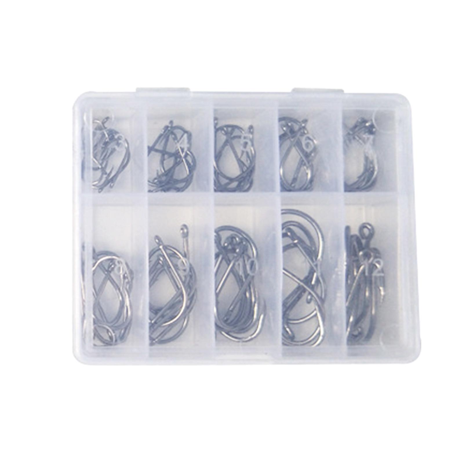 50pcs Fishhooks With Barbs Freshwater Saltwater Fish Hooks for Saltwater and Freshwater 50PCS
50pcs Fishhooks With Barbs Freshwater Saltwater Fish Hooks for Saltwater and Freshwater 50PCS