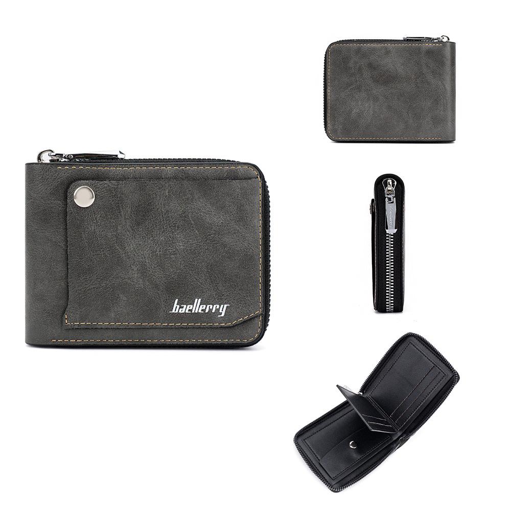 Baellerry Европейский и американский стиль мужской бумажник модный короткий кошелек держатель для карт RFID кошелек для монет на молнии серый
Baellerry Европейский и американский стиль мужской бумажник модный короткий кошелек держатель для карт RFID кошелек для монет на молнии серый