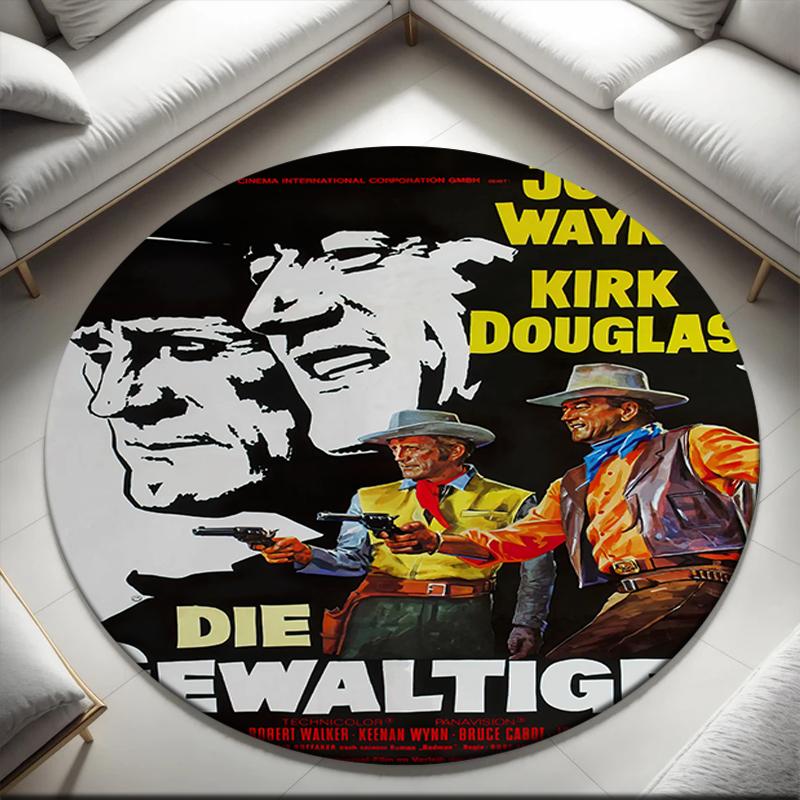 1pc John Wayne Retro Movie Poster Round carpet Painted Printed circular carpet, home door mat, outdoor travel protection carpet 80x80cm( 31x31in)
1pc John Wayne Retro Movie Poster Round carpet Painted Printed circular carpet, home door mat, outdoor travel protection carpet 80x80cm( 31x31in)