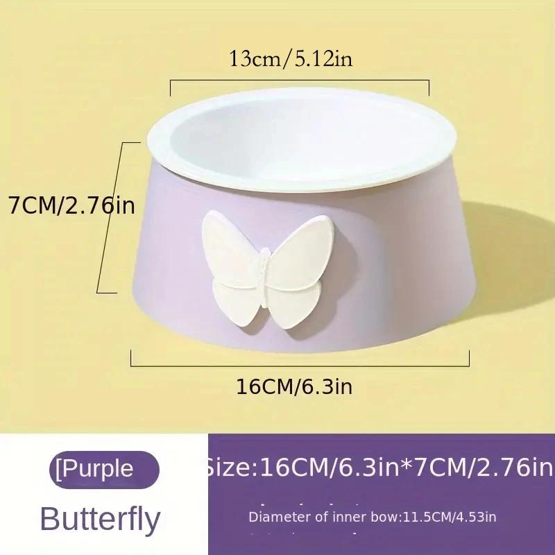 2 в 1 приподнятая съемная кормушка для кошек с подставкой, милый декор в виде бабочки, миска для еды для кошек, миска для воды, защита шейного отдела позвоночника boxed
2 в 1 приподнятая съемная кормушка для кошек с подставкой, милый декор в виде бабочки, миска для еды для кошек, миска для воды, защита шейного отдела позвоночника boxed