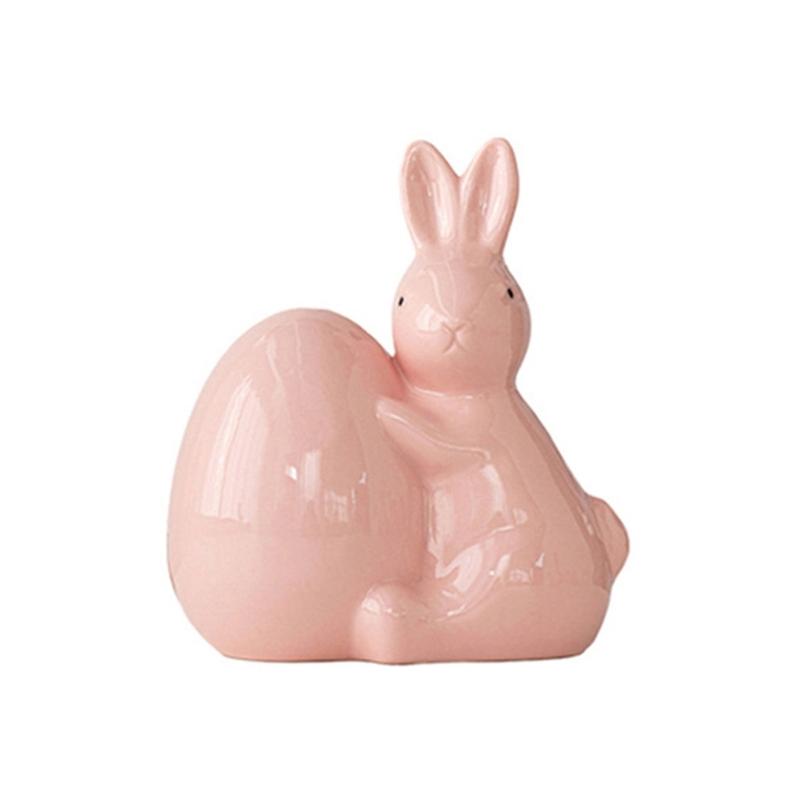 Easters Decors Bunnies Decors Spring Figurine Table Centerpiece Ceramics Easters Eggs Rabbit Statue Tabletop Ornament рожевий
Easters Decors Bunnies Decors Spring Figurine Table Centerpiece Ceramics Easters Eggs Rabbit Statue Tabletop Ornament рожевий