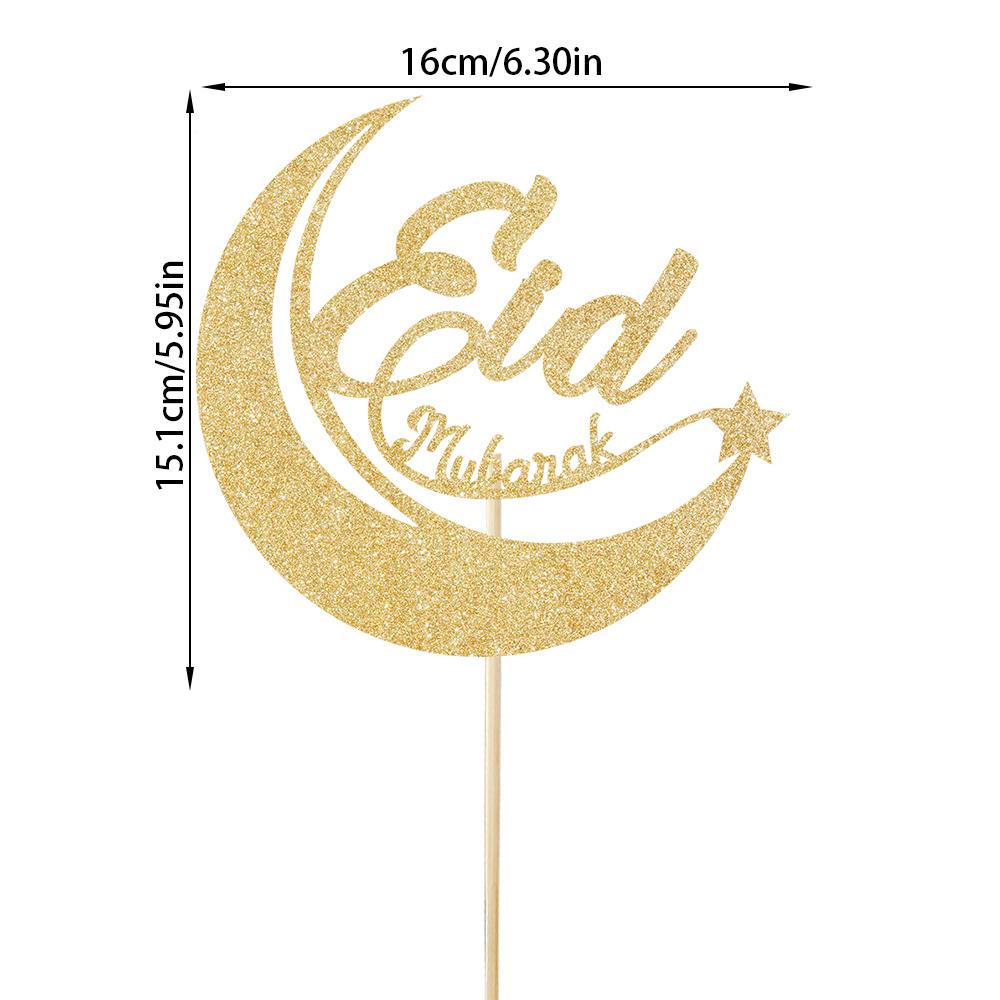 Eid Mubarak Cake Toppers Glitter Golden Ramadan Kareem Cupcake Decoration Eid AL Adha Gifts Muslim Islamic party cake decoration
Eid Mubarak Cake Toppers Glitter Golden Ramadan Kareem Cupcake Decoration Eid AL Adha Gifts Muslim Islamic party cake decoration