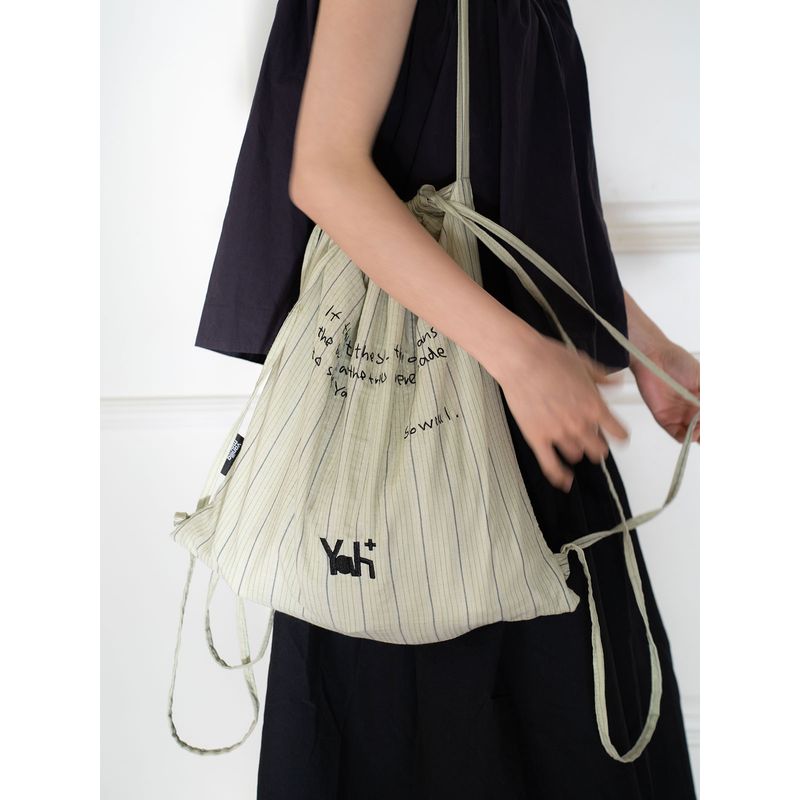 VM Vanilla Mountain# Yah Series Drawstring Backpack Shoulder Bag Large Capacity Multifunctional Commuter Denim Stripe In Stock | Gray green Stripes
VM Vanilla Mountain# Yah Series Drawstring Backpack Shoulder Bag Large Capacity Multifunctional Commuter Denim Stripe In Stock | Gray green Stripes